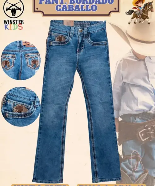 Pantalón Bordado Caballo