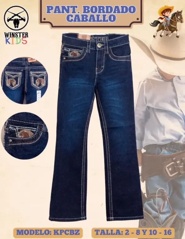 Pantalón Bordado Caballo - Image 2