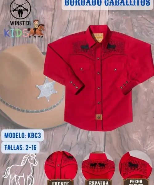 Camisa Bordado Caballitos