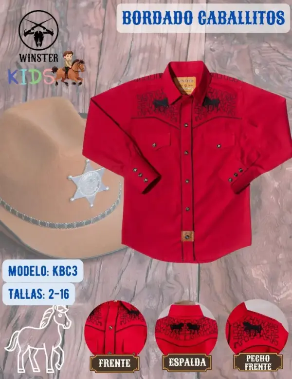 Camisa Bordado Caballitos