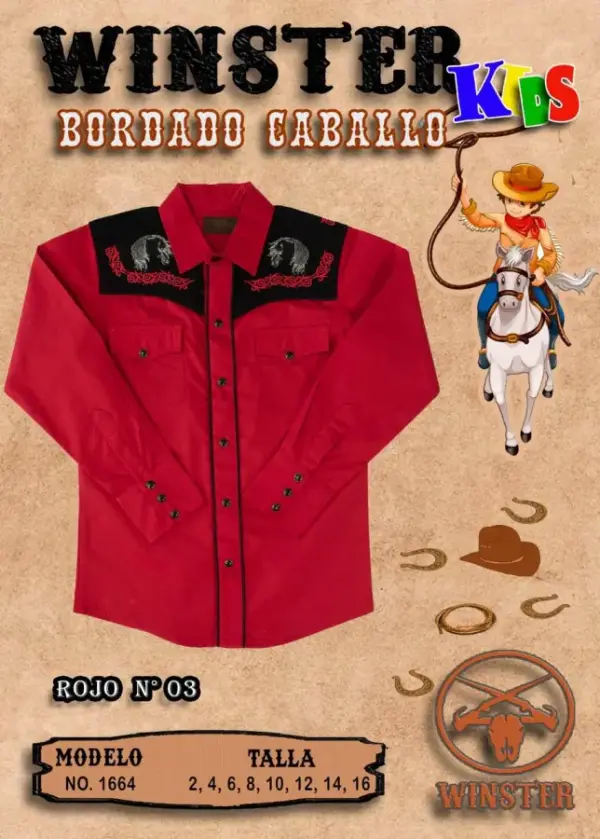 Camisa Bordado Caballo