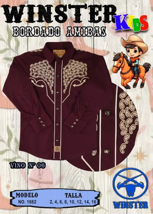 Camisa Bordado Amibas