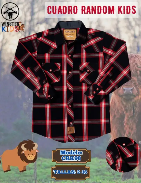 Camisa Cuadro Random Kids - Image 3