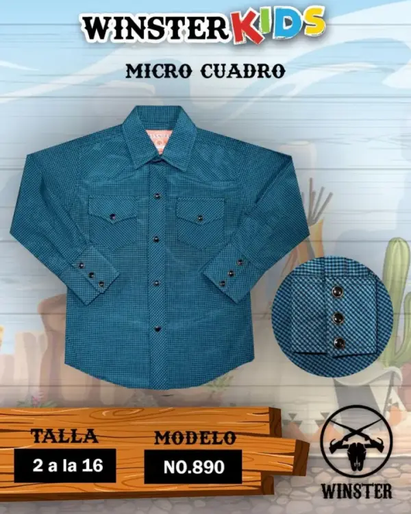 Camisa Micro Cuadro