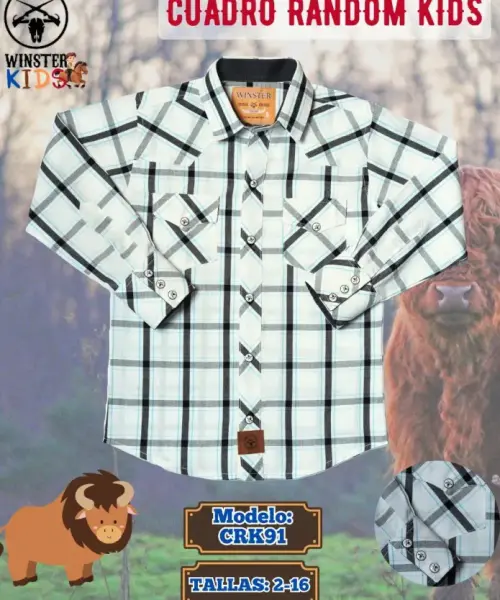 Camisa Cuadro Random Kids