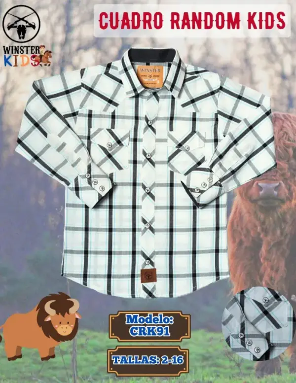 Camisa Cuadro Random Kids