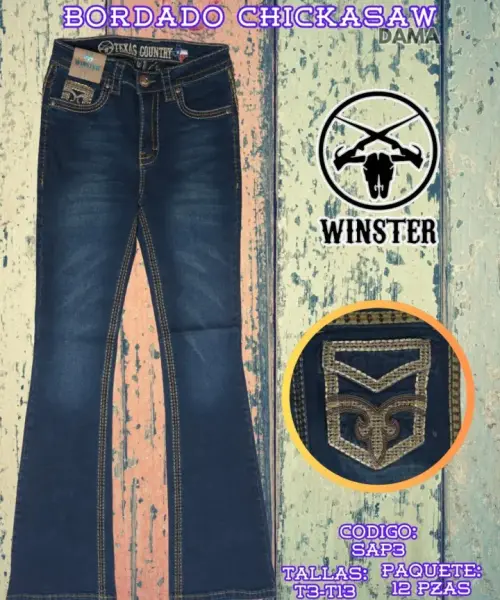 Pantalón Bordado Chickasaw