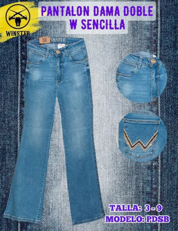 Pantalón Dama Doble W Sencilla