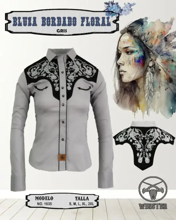 Blusa Bordado Floral - Image 2