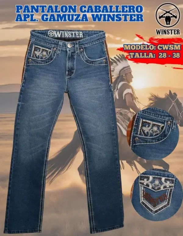 Pantalón Apl. Gamuza Winster