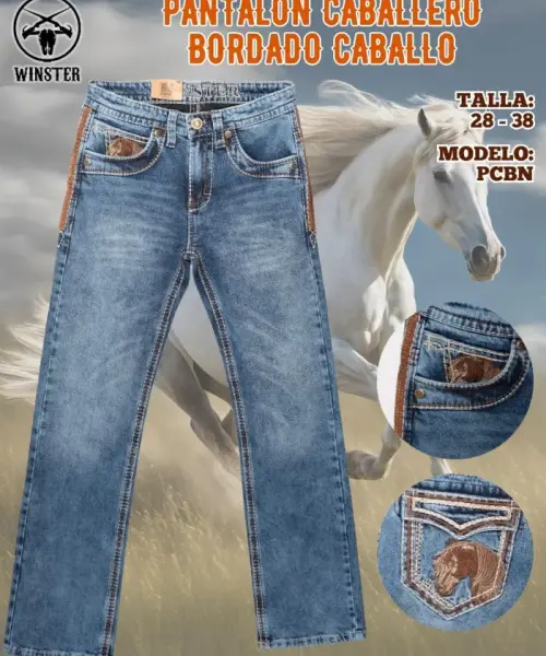 Pantalón Bordado Caballo