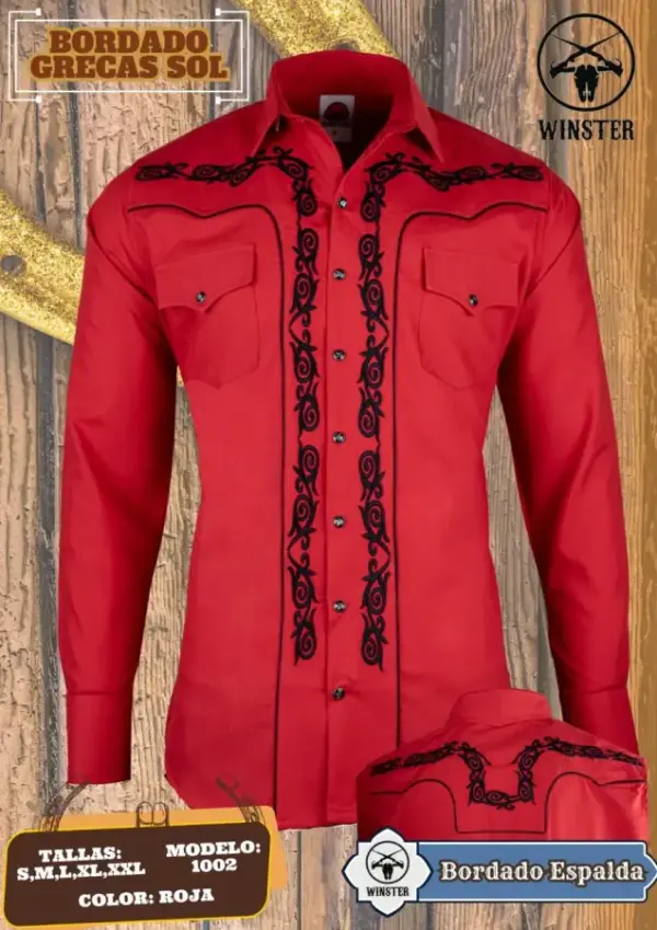 Camisa Bordado Grecas Sol - Image 2