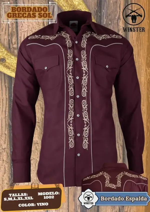 Camisa Bordado Grecas Sol - Image 4