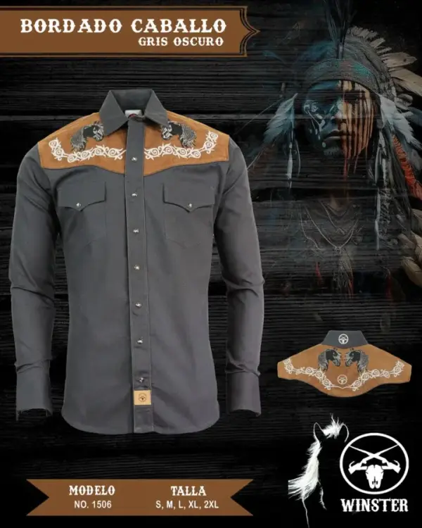 Camisa Bordado Caballo - Image 2