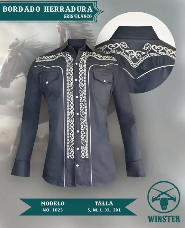 Camisa Bordado Herradura - Image 9
