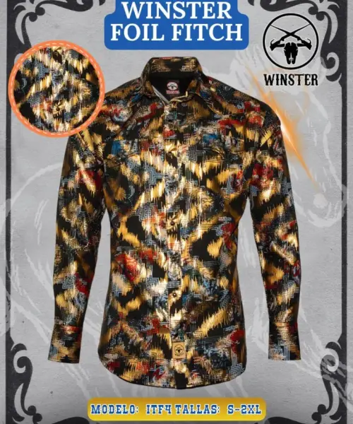 Camisa Winster Foil Fitch