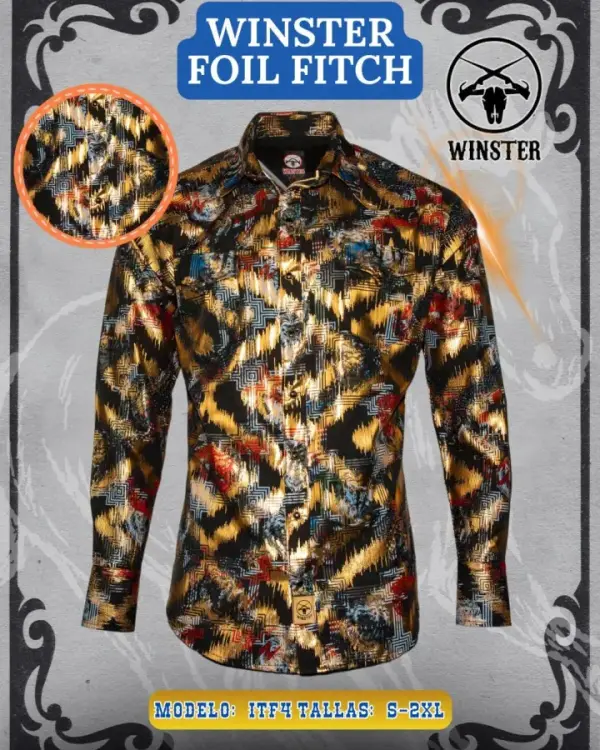 Camisa Winster Foil Fitch