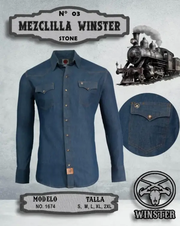 Camisa Mezclilla Winster - Image 2