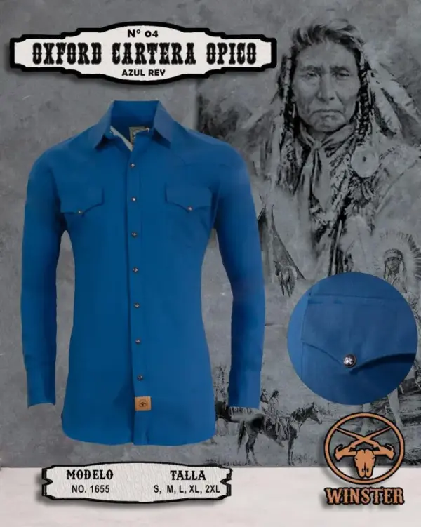 Camisa Oxford Cartera Opico